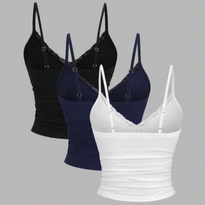 Sweetra Sexy Lace Ruffle Ruffled Multi-Piece Crop – เสื้อครอประบายลูกไม้เซ็กซี่ Sweetra